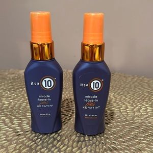 It’s a 10 Miracle Leave-In plus Keratin, Set/2 2oz.
